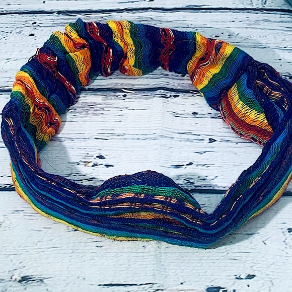 Haute Hippie Accessories - ✖️Rainbow Hippie Fabric Batik Style Headband